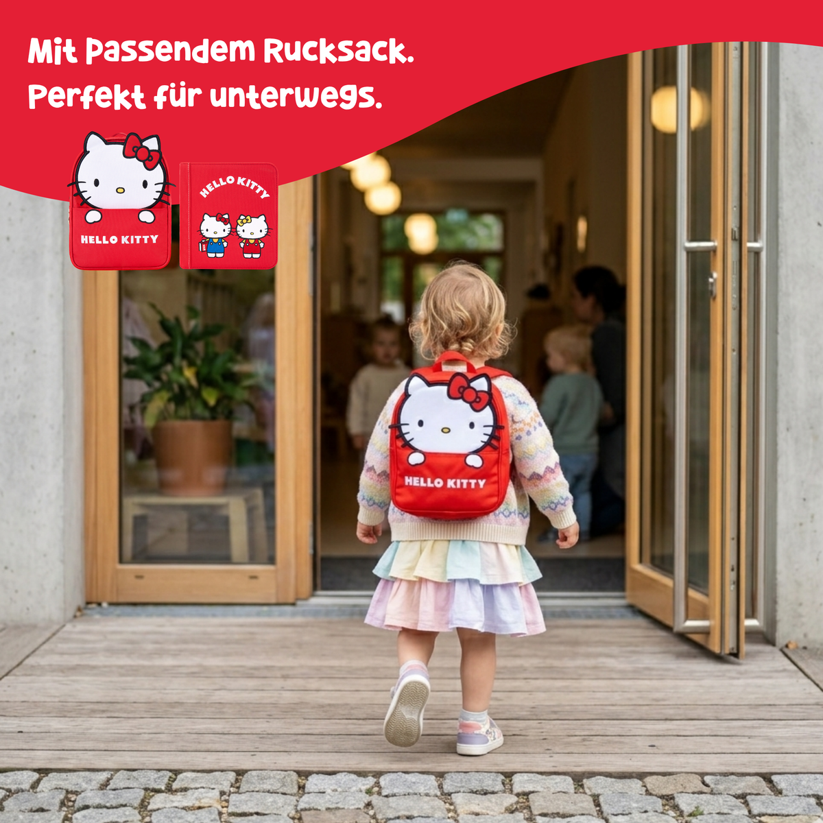 My First Book Hello Kitty (Red) + Backpack Set