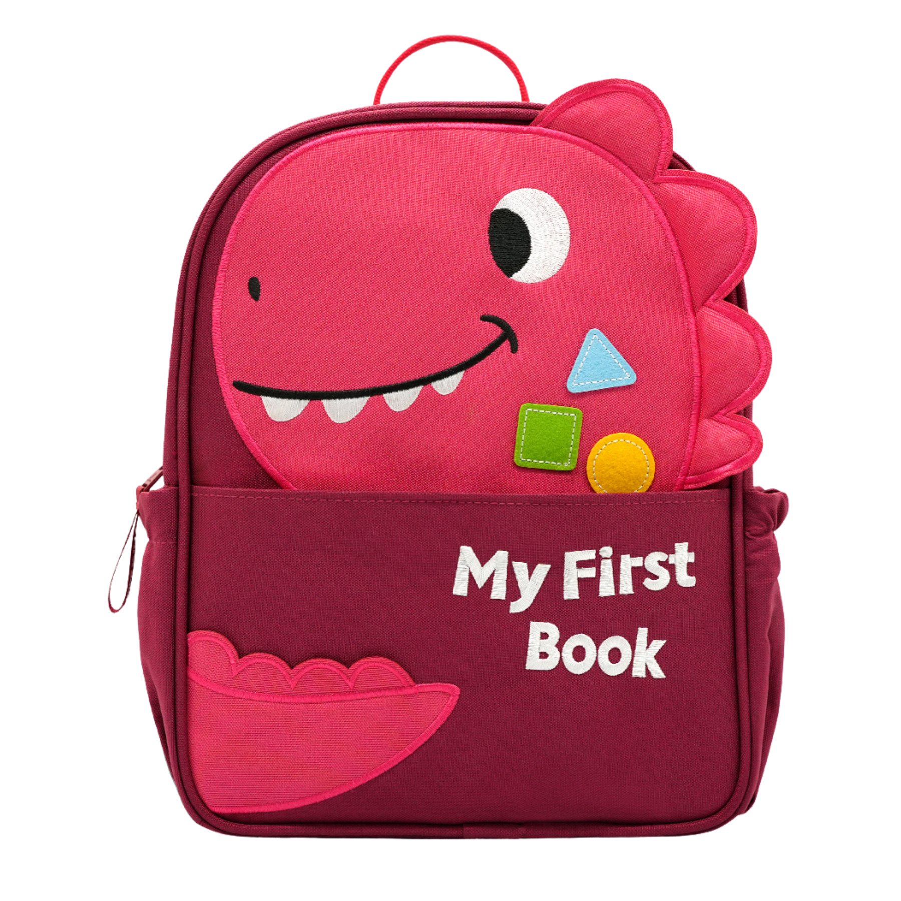 Kinder-Rucksack im Mein-Alltag-Design (Rot) von My First Book – passendes Zubehör zum Quiet Book